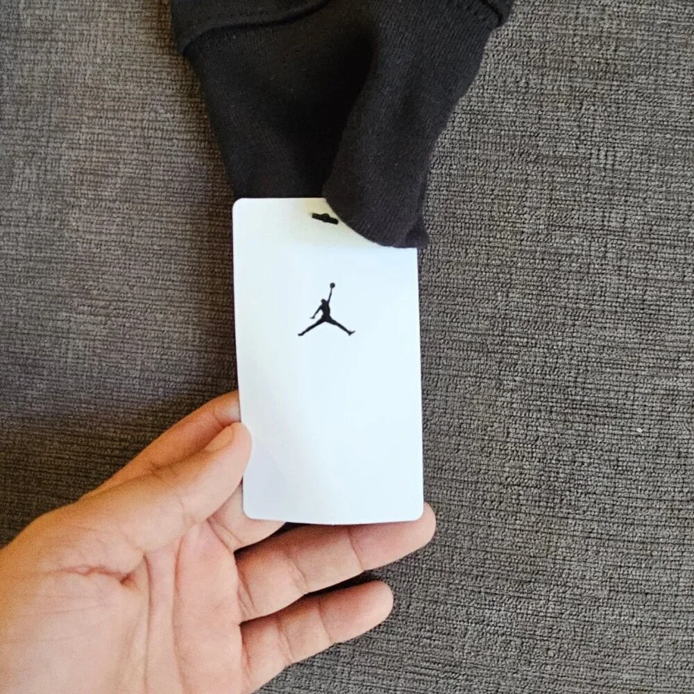 NWT Jordan Big Kids Black Fleece Pullover Hoodie Size Medium